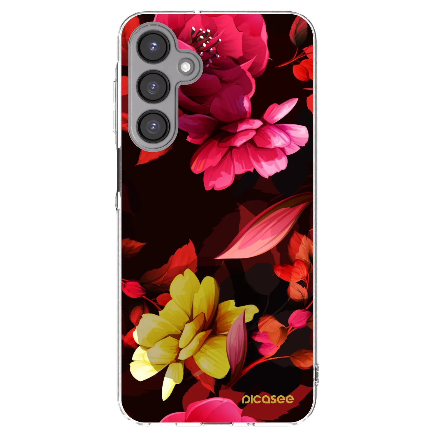 Picasee husă transparentă din silicon pentru Samsung Galaxy A16 4G - Dark Peonny