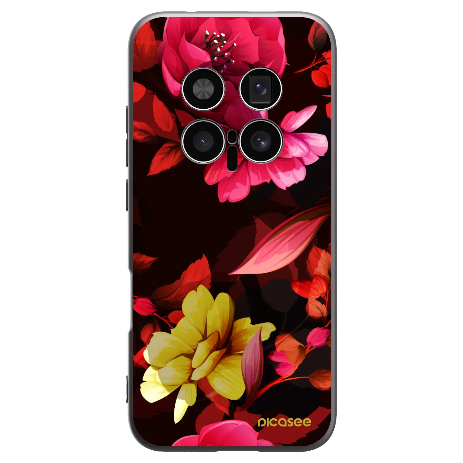Picasee husă neagră din silicon pentru Honor Magic8 Pro 5G - Dark Peonny