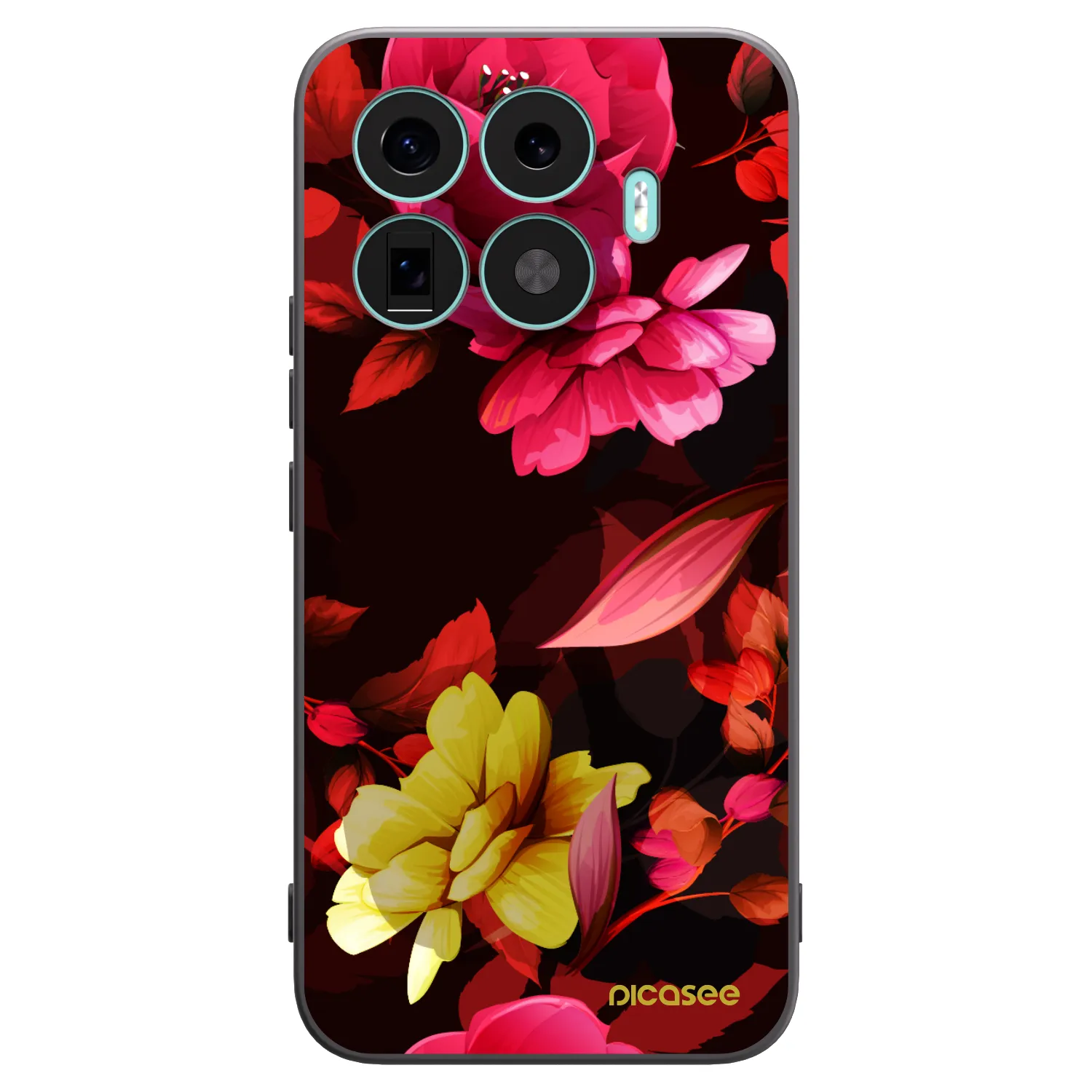 Picasee husă neagră din silicon pentru Xiaomi 17T Pro - Dark Peonny
