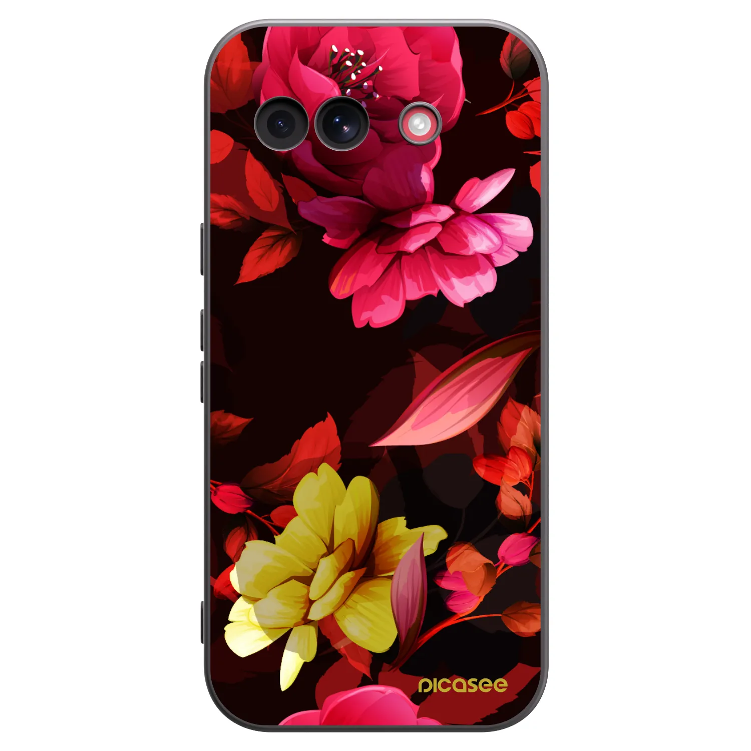 Picasee husă neagră din silicon pentru Google Pixel 10a - Dark Peonny