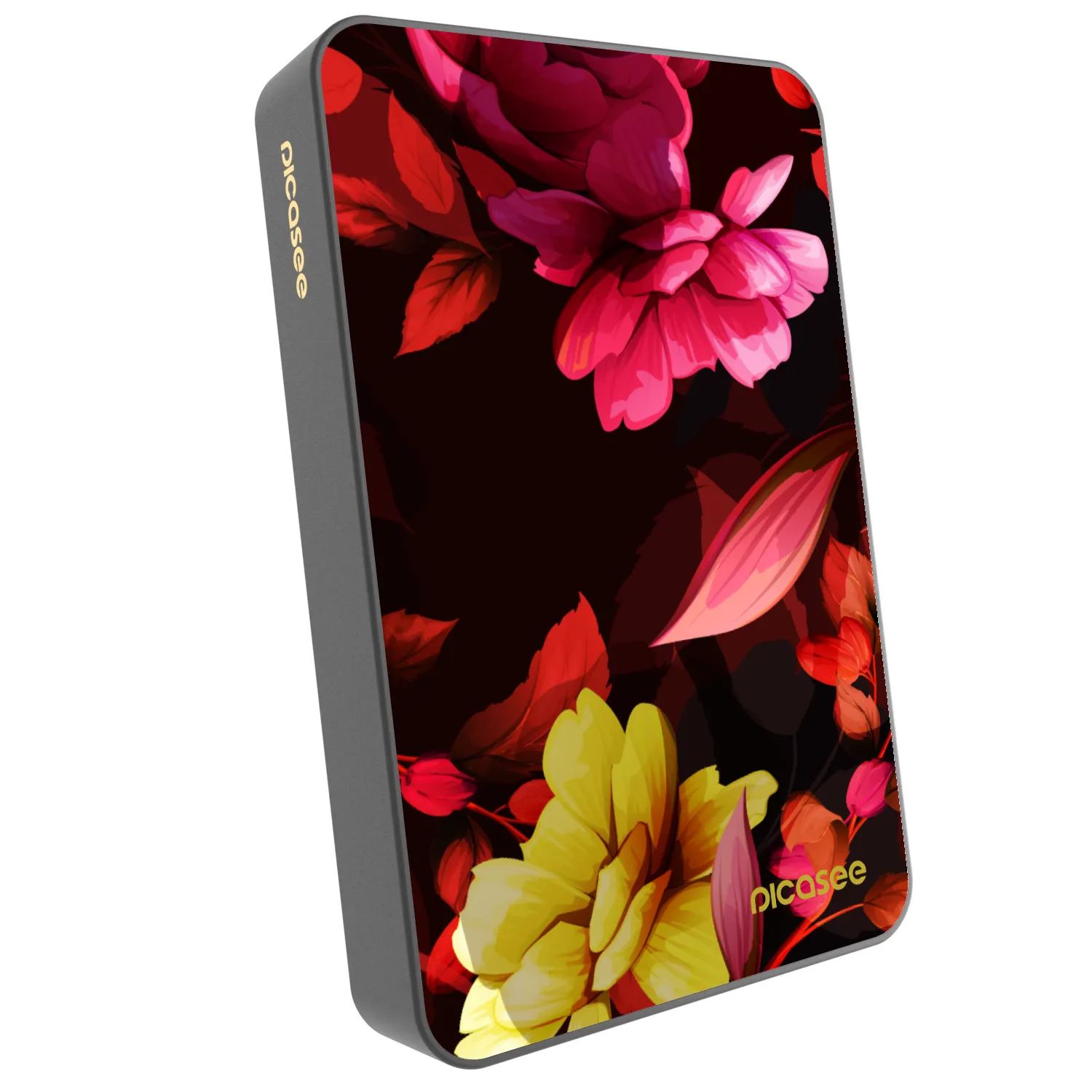 Picasee Powerbank cu MagSafe 10 000 mAh Gri - Dark Peonny