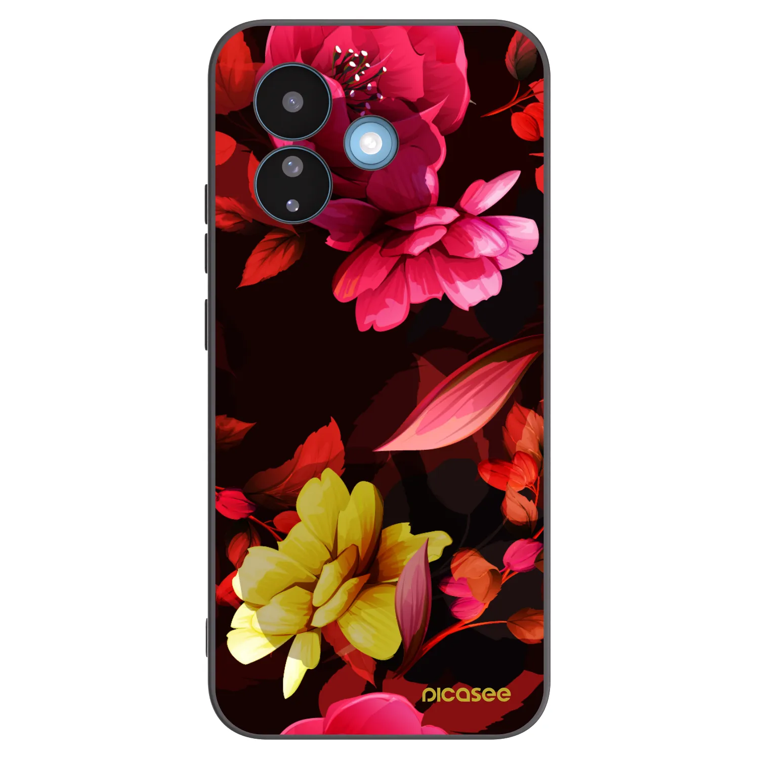 Picasee husă neagră din silicon pentru Xiaomi Redmi Note 17 Pro 5G - Dark Peonny