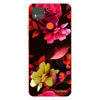 Picasee husă transparentă din silicon pentru Xiaomi Redmi 9C - Dark Peonny
