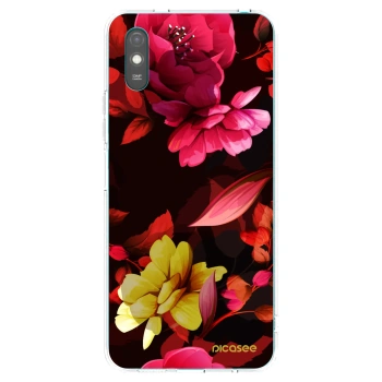 Picasee husă transparentă din silicon pentru Xiaomi Redmi 9A - Dark Peonny