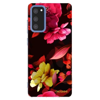 Picasee husă transparentă din silicon pentru Samsung Galaxy S20 FE - Dark Peonny