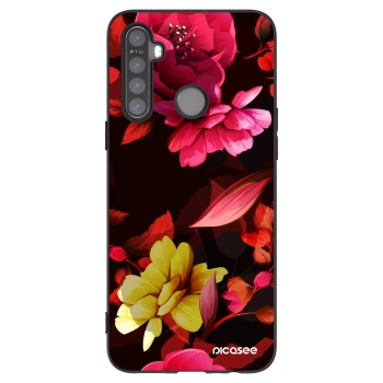 Picasee husă neagră din silicon pentru Realme 5 - Dark Peonny