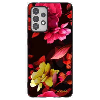 Picasee husă neagră din silicon pentru Samsung Galaxy A52 5G A525F - Dark Peonny