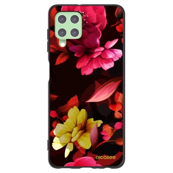 Picasee husă neagră din silicon pentru Samsung Galaxy A22 A225F 4G - Dark Peonny