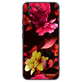 Picasee husă neagră din silicon pentru Vivo Y11s - Dark Peonny