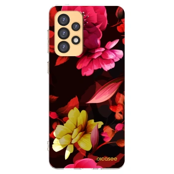 Picasee husă transparentă din silicon pentru Samsung Galaxy A33 5G A336 - Dark Peonny