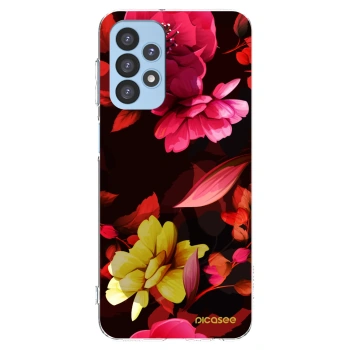 Picasee husă transparentă din silicon pentru Samsung Galaxy A23 A235F 4G - Dark Peonny