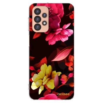 Picasee husă transparentă din silicon pentru Samsung Galaxy A23 A236B 5G - Dark Peonny