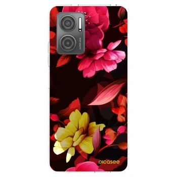 Picasee husă transparentă din silicon pentru Xiaomi Redmi 10 5G - Dark Peonny