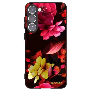 Picasee husă neagră din silicon pentru Samsung Galaxy S23+ 5G - Dark Peonny