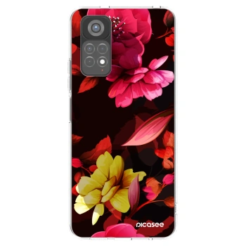 Picasee husă transparentă din silicon pentru Xiaomi Redmi Note 11S 5G - Dark Peonny