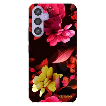 Picasee husă transparentă din silicon pentru Samsung Galaxy A54 5G A546B - Dark Peonny