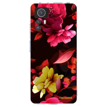 Picasee husă transparentă din silicon pentru Xiaomi Redmi Note 12S - Dark Peonny