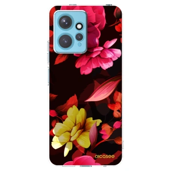 Picasee husă transparentă din silicon pentru Xiaomi Redmi Note 12 4G - Dark Peonny