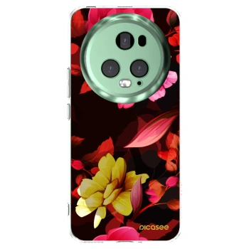 Picasee husă transparentă din silicon pentru Honor Magic5 Pro - Dark Peonny