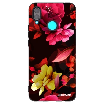 Picasee husă neagră din silicon pentru Huawei Nova 3 - Dark Peonny
