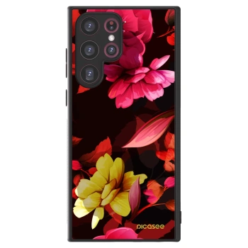 Picasee ULTIMATE CASE PowerShare pentru Samsung Galaxy S22 Ultra 5G - Dark Peonny