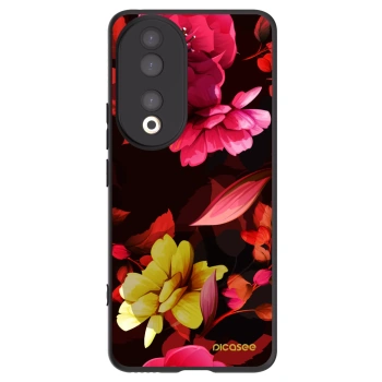 Picasee husă neagră din silicon pentru Honor 90 5G - Dark Peonny