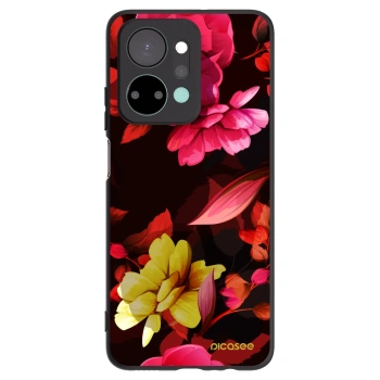 Picasee husă neagră din silicon pentru Honor X7a - Dark Peonny