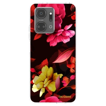 Picasee husă transparentă din silicon pentru Honor X7a - Dark Peonny