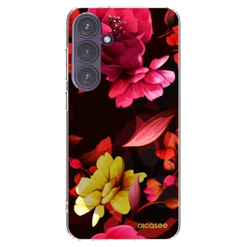 Picasee husă transparentă din silicon pentru Samsung Galaxy S24+ S926B 5G - Dark Peonny