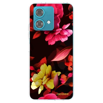 Picasee husă transparentă din silicon pentru Motorola Edge 40 Neo - Dark Peonny