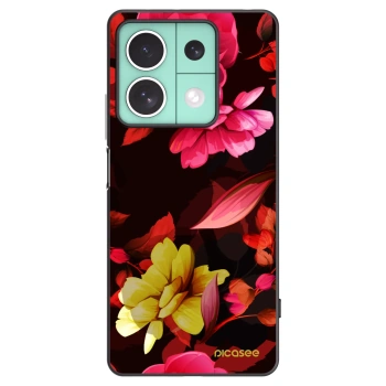 Picasee husă neagră din silicon pentru Xiaomi Redmi Note 13 5G - Dark Peonny