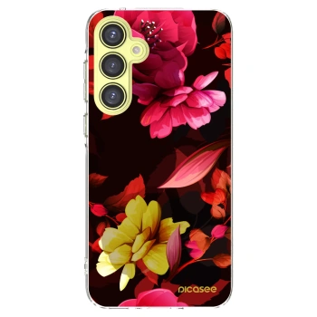 Picasee husă transparentă din silicon pentru Samsung Galaxy A35 5G A356B - Dark Peonny