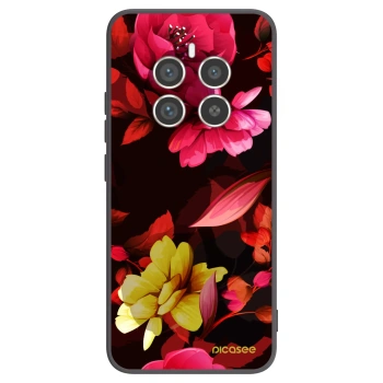 Picasee husă neagră din silicon pentru Realme 12 Pro 5G - Dark Peonny