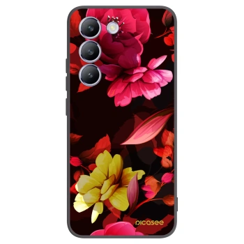 Picasee husă neagră din silicon pentru Vivo V40 SE 5G - Dark Peonny