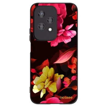 Picasee husă neagră din silicon pentru Honor 200 Lite - Dark Peonny