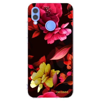 Picasee husă transparentă din silicon pentru Honor 10 Lite - Dark Peonny