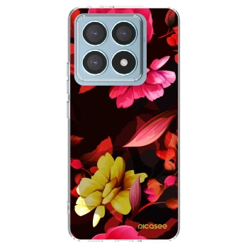 Picasee husă transparentă din silicon pentru Xiaomi 14T Pro - Dark Peonny