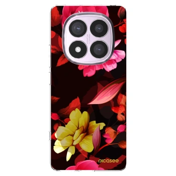 Picasee husă transparentă din silicon pentru Xiaomi Redmi Note 14 Pro 5G - Dark Peonny