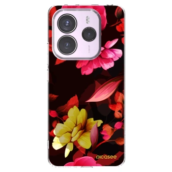 Picasee husă transparentă din silicon pentru Xiaomi Redmi Note 14 5G - Dark Peonny