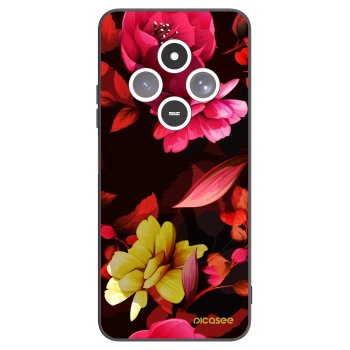 Picasee husă neagră din silicon pentru Xiaomi Redmi 14C - Dark Peonny