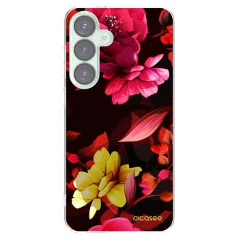 Picasee husă transparentă din silicon pentru Samsung Galaxy S25+ 5G - Dark Peonny