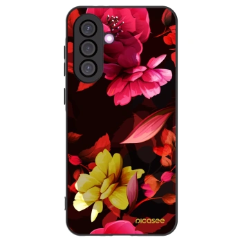 Picasee husă neagră din silicon pentru Samsung Galaxy A36 5G - Dark Peonny