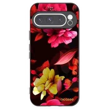 Picasee husă neagră din silicon pentru Google Pixel 9 Pro - Dark Peonny