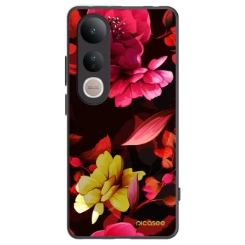 Picasee husă neagră din silicon pentru Vivo V50 Lite 5G - Dark Peonny