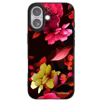 Picasee husă neagră din silicon pentru Apple iPhone 17 - Dark Peonny