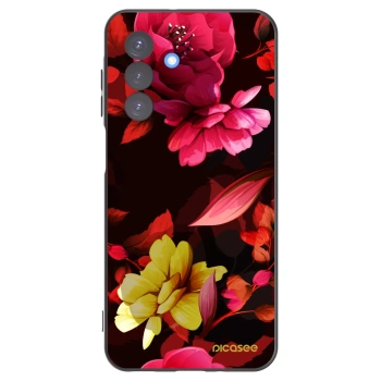 Picasee husă neagră din silicon pentru Samsung Galaxy A17 5G - Dark Peonny