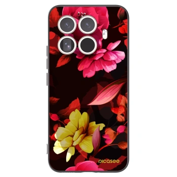 Picasee husă neagră din silicon pentru Xiaomi 15T Pro - Dark Peonny