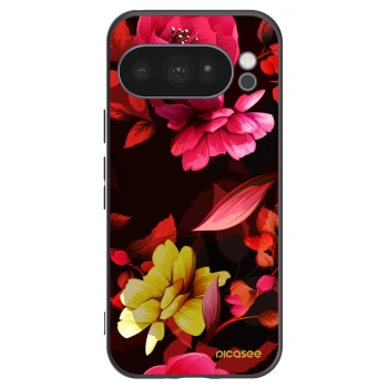 Picasee husă neagră din silicon pentru Google Pixel 10 Pro - Dark Peonny
