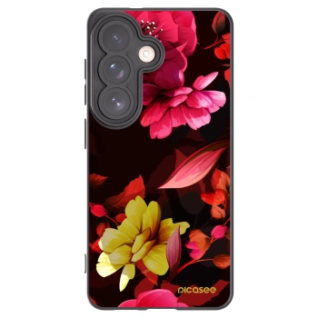 Picasee husă neagră din silicon pentru Samsung Galaxy S26 - Dark Peonny