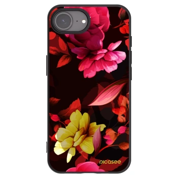 Picasee husă neagră din silicon pentru Apple iPhone 17e - Dark Peonny